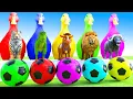 Download Lagu Long Slide Game With Cow Elephant Gorilla Hippopotamus Tiger - 3d Animal Game - Funny 3d Animals
