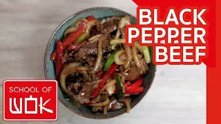 Beef and Green Pepper with Black Bean Sauce. 