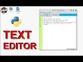 Python3 Project GUI Text Editor Using Tkinter File Handling