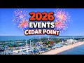 CEDAR POINT EVENTS LINEUP 2026 FULL SEASON EVENT GUIDE