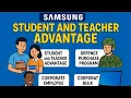 Samsung Discount Programs EXPLAINED Student Teacher Advantage Defence Deals Corporate Offers