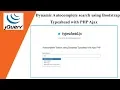 Dynamic Autocomplete search using Bootstrap Typeahead with PHP Ajax