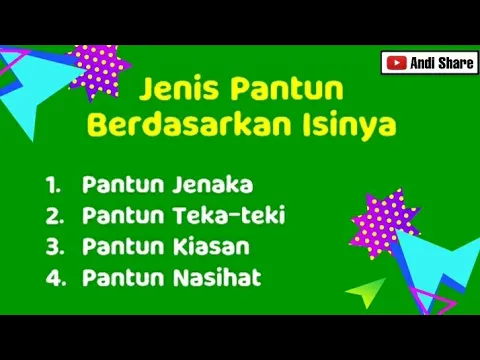 Download MP3 Bahasa Indonesia | Contoh Pantun Jenaka, Teka-teki, kiasan dan Nasihat