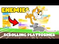 How to make ENEMIES for SCROLLING platformers in SCRATCH Tutorial
