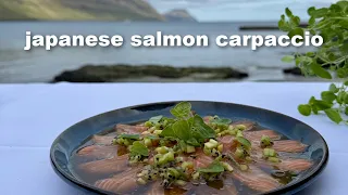 Japanese Style Salmon Carpaccio