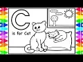 ABC Coloring Pages for Kids C is for Cat Coloring Page Fun Alphabet Coloring Pages Kids ABC