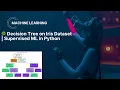 GTU MCA ML Decision Tree Explained with Iris Data in Python