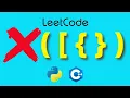 VALID PARENTHESES LeetCode Explained Python and C