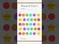 Printable Toddler Reward Chart Kids Routine Chart Children Reward Chart