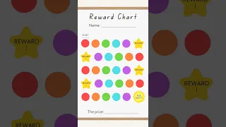 Printable Toddler Reward Chart Kids Routine Chart Children Reward Chart