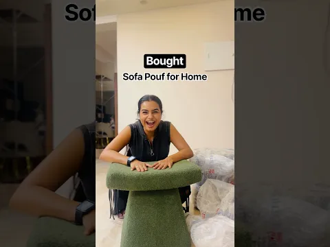 Bought Sofa Pouf for Home 😱 #crafteraditi #shorts #newhome @CrafterAditi