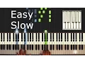 Download Lagu Coldplay - Clocks - piano tutorial easy SLOW - how to play - (synthesia)