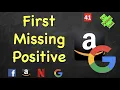 First Missing Positive LeetCode 41 C Java Python BITWISE operation