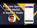 Populate Spinner from MySQL Database in Android Studio