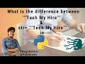 What are comments in python types of comments difference between multi line comments and string