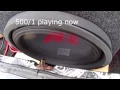 JL Amp Upgrade Before and After Demos to on Alpine Type-R 15