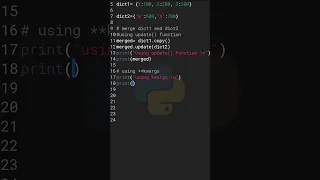 Merge Two Dictionary Python