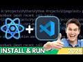 How to Run ReactJS App in Visual Studio Code Install React VSCode
