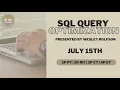 Tech-Talk with Wesley Rolfson SQL Query Optimization