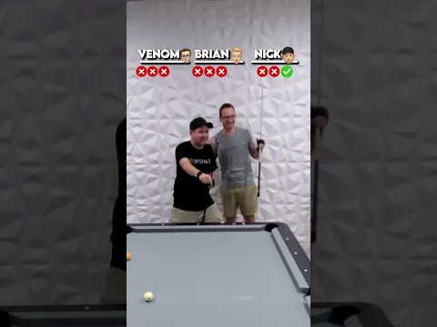 IMPOSSIBLE CUT SHOT CHALLENGE (POOL 🎱) ft @supermantrickshots & @NIKON_KID ❌❌❌✅