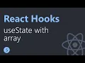 React Hooks Tutorial 5 useState with array English