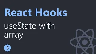 React Hooks Tutorial 5 useState with array English