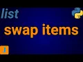 How To Swap List Elements In Python