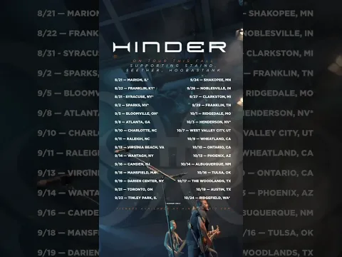 UPCOMING TOUR DATES! See you soon. 😎