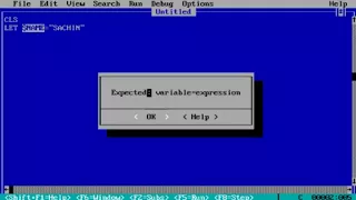 Qbasic Programming in Hindi VARIABLE as String IN QBASIC PART 5
