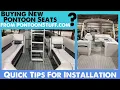 Buying New Pontoon Seats - Tips for Installation
