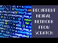 Implementing a Recurrent Neural Network from Scratch