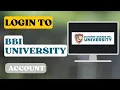 How to Login to BBI University Account