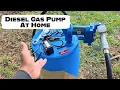 Diesel Gas Pump at Home 30 Gallon Plastic Storage Container
