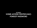 HAC Forgot Password updated