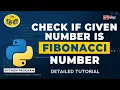 Python program to check if given number is fibonacci number
