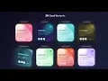 Interactive 3D CSS Cards Tutorial Glassmorphism Animations
