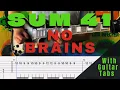 Download Lagu Sum 41- No Brains Cover (Guitar Tabs On Screen)