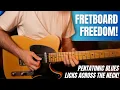 Download Lagu Five Creative Blues Licks; One for each Pentatonic minor scale shape! Guitar Lesson