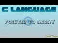 pointer to array in c