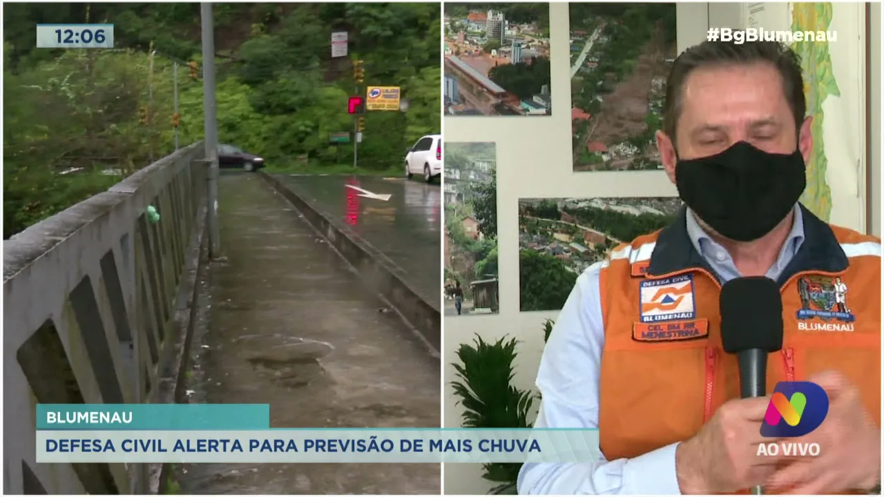 Defesa civil alerta para previsão de mais chuva