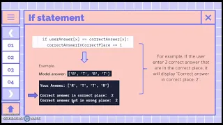 CSC1024 Programming Project A Master Mind Computer Game