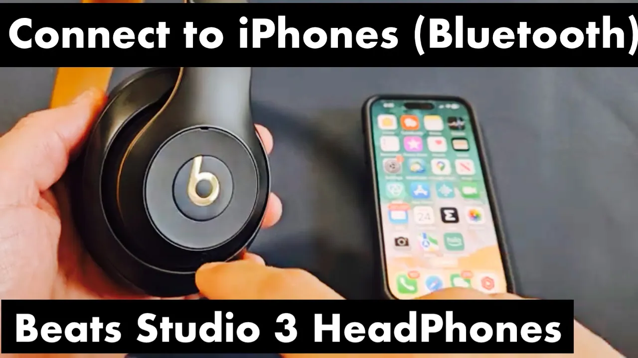 How to Connect &  Pair Beats Studio 3 Headphones: to an iPhone via Bluetooth