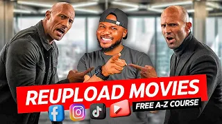 Make Money Online Uploading Movies on Facebook, Instagram, TikTok, and YouTube | NO COPYRIGHT CLAIMS