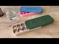 Travel Size 7 Day AM PM Pill Box with Lid