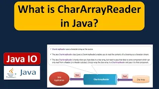 What is CharArrayReader in Java Java IO Java Tutorial