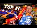 TOP 5 NERF GUNS Favorite Worst Under 30 and Best of Each Series