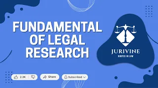 fundamentals of legal research understand basics of legal research