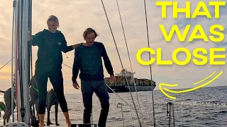 CONFUSING Actions by CAPTAIN of CARGO SHIP…What Do We Do to AVOID COLLISION |Sailing Zephyr -Ep. 218