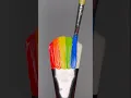 Let s Paint a Mirror with Rainbow Colors Using a Big Brush