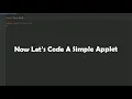 How To Set-Up IntelliJ For Running Applet Programs